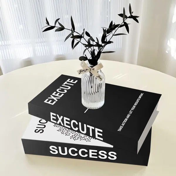 Set Of 3 Success-themed Decorative Faux Books (Set of 3) - Image 2